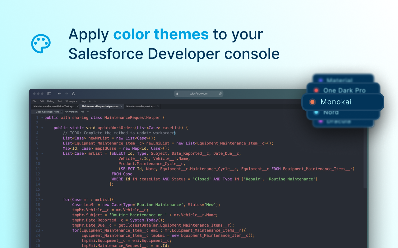 Slide n°2 of project Salesforce™ Dev One